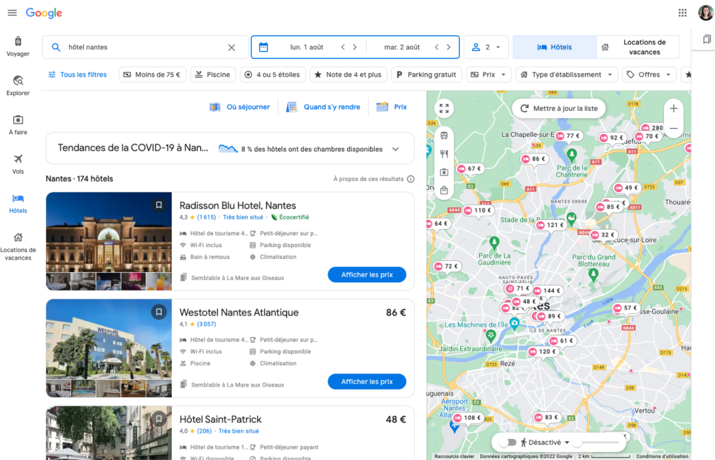 SEO Local - Le guide de voyage déployé par Google accessible via le Pack Hôtel