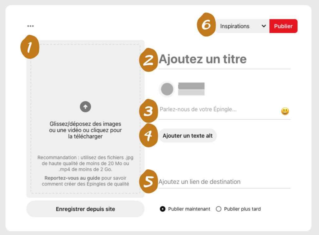 Créer une épingle Pinterest optimisée pour le SEO